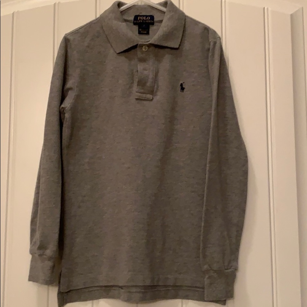 EUC boys long sleeve Polo shirt